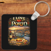 I Love Porto キーホルダー (裏面)