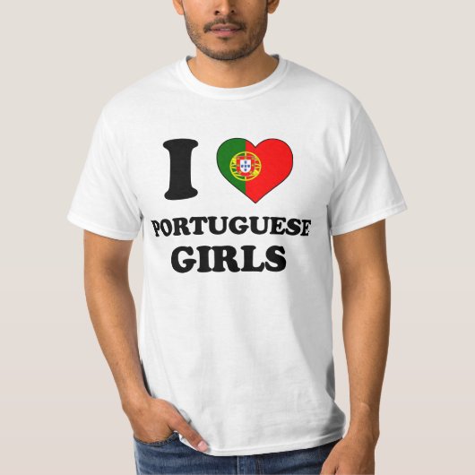 I love Portuguese Girls Tシャツ (正面)