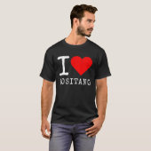 I Love Positano I Love Italy Travel Heart Amalfi C Tシャツ (正面フル)