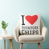 I love potatoes chips  クッション (椅子)