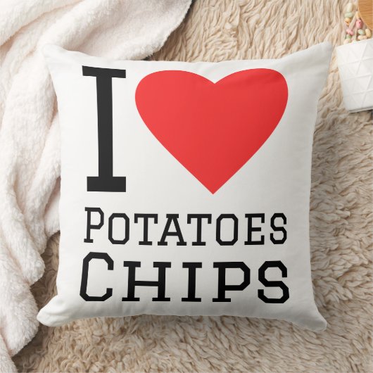 I love potatoes chips  クッション (ブランケット)