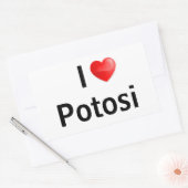 I love Potosi 長方形シール (封筒)