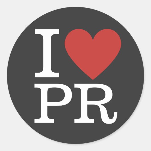 I Love PR ❤️ - PR部門または会社 – ステッカー (正面)