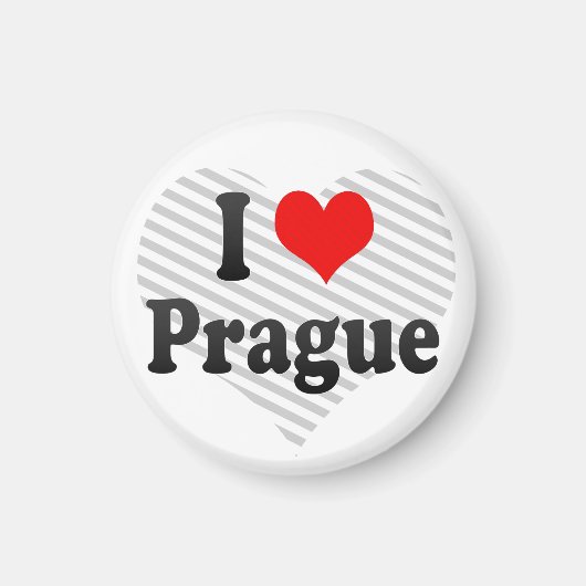 I Love Prague, Czech Republic マグネット (正面)