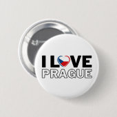 I LOVE PRAGUE - For real Praguers! 缶バッジ (正面&裏面)