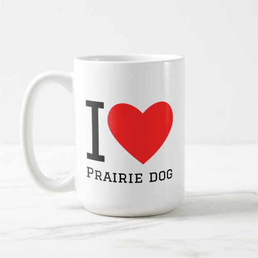 I love prairie dog コーヒーマグカップ (左)