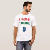 I Love Programming and I Love Cobol Tシャツ (正面フル)