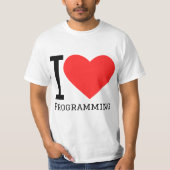 I love programming tシャツ (正面)