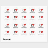 I Love ❤️ Project Management STICKER ラウンドシール (シート)