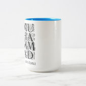 I Love Prophet Muhammad ﷺ Islamic Gift for Muslims ツートーンマグカップ (中央)