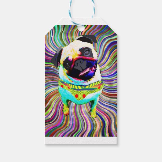 I love PUG ギフトタグ (正面)