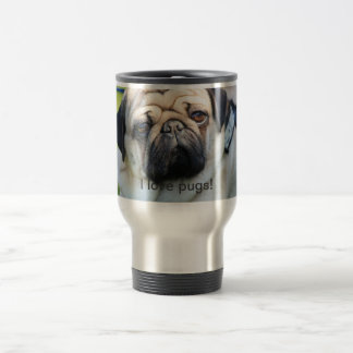 I love pugs cup トラベルマグ
