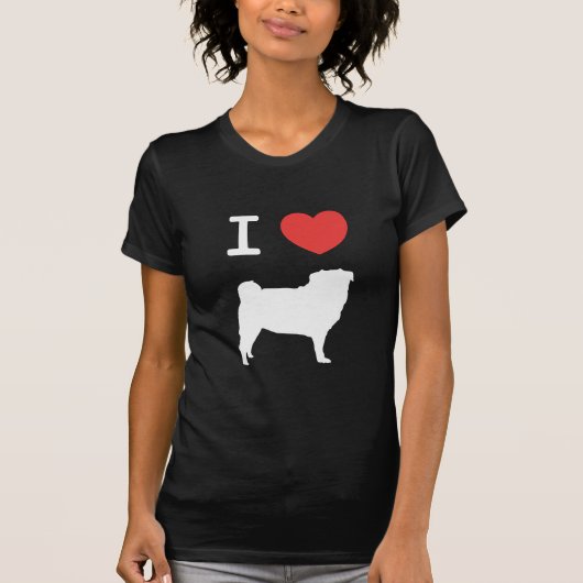 I love Pugs Tシャツ (正面)