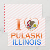 I Love Pulaski, IL ポストカード (正面/裏面)