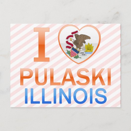 I Love Pulaski, IL ポストカード (正面)