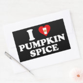 I Love Pumpkin Spice 長方形シール (封筒)