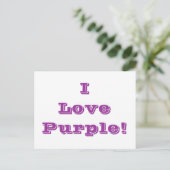 I Love Purpleはがき ポストカード (スタンド正面)