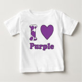 I love Purple ベビーTシャツ (正面)