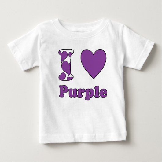 I love Purple ベビーTシャツ (正面)