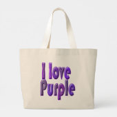 I love purple ラージトートバッグ (裏面)