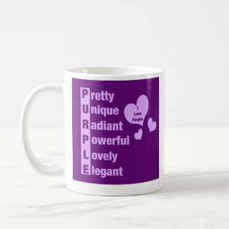 I love purple mug コーヒーマグカップ