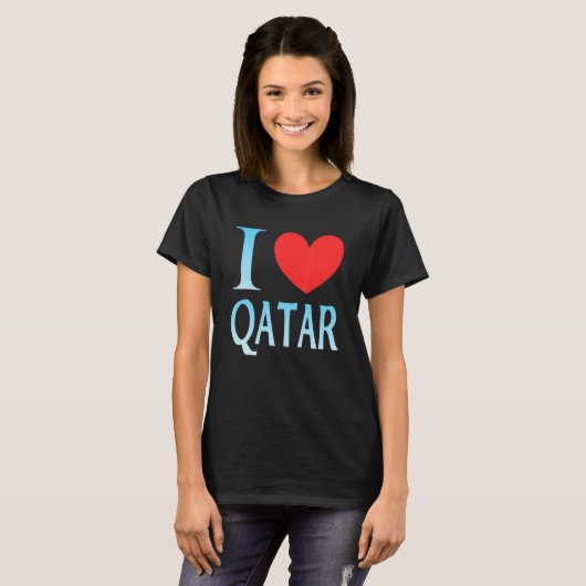 I love Qatar Tシャツ (正面フル)