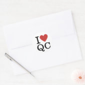 I Love QC❤️品質管理スタッフカスタム ラウンドシール (封筒)
