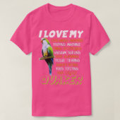 I Love Quaker Parrot Gift Funny Blue Quaker Lover  Tシャツ (デザイン正面)