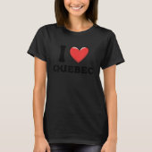 I Love Quebec Canada Tシャツ (正面)