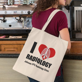 I Love Radiology Cool Custom Radiologist Clinic トートバッグ