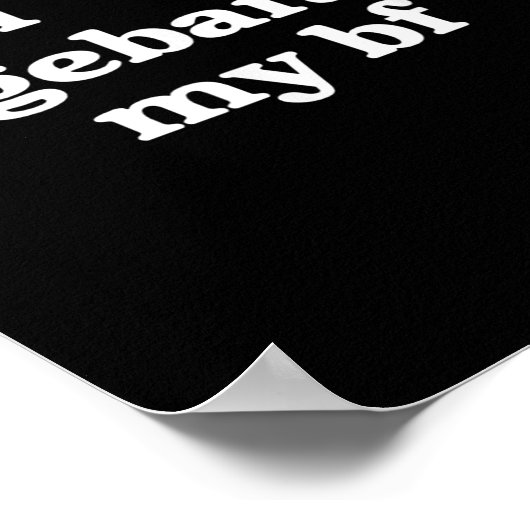 I Love Ragebaiting My Bf Heart Boy Friend Funny Sa ポスター (角)