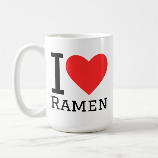 I love ramen コーヒーマグカップ (左)