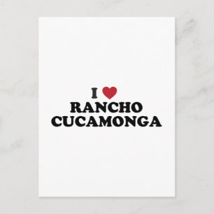 I Love Rancho Cucamongaカリフォルニア ポストカード