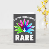 I Love Rare Disease Awareness Shirt - Rare Disease カード (黄色い花)
