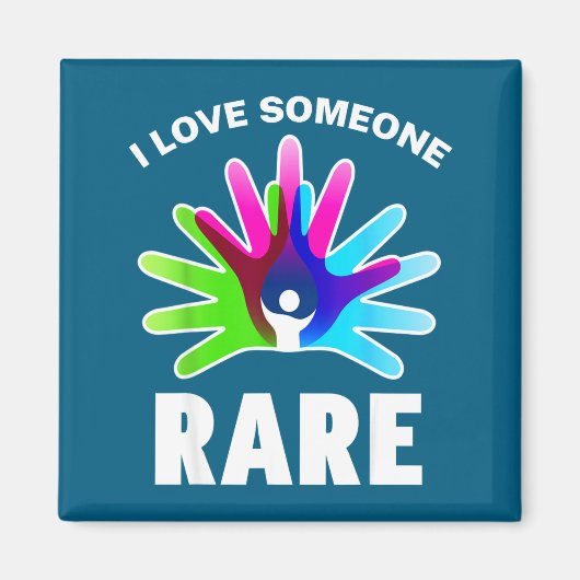 I Love Rare Disease Awareness Shirt - Rare Disease マグネット (正面)