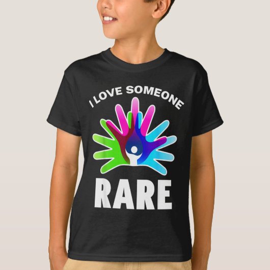 I Love Rare Disease Awareness Shirt - Rare Disease Tシャツ (正面)