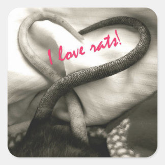 I LOVE Ratsスタンプ スクエアシール