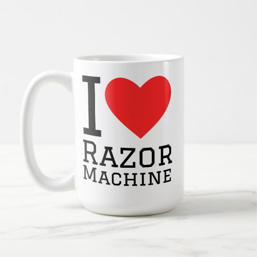 I love razor machine コーヒーマグカップ (左)