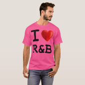 I Love RbミュージックハートTシャツ Tシャツ (正面フル)