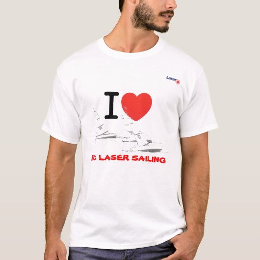 I love RC laser Sailing Tシャツ (正面)