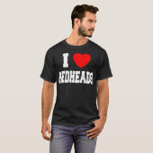 I Love Redheads _1 Tシャツ (正面フル)