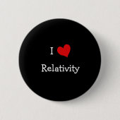 I Love Relativity 缶バッジ (正面)