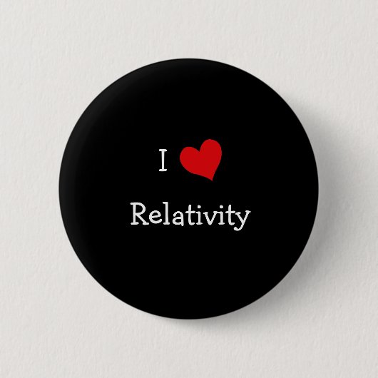 I Love Relativity 缶バッジ (正面)