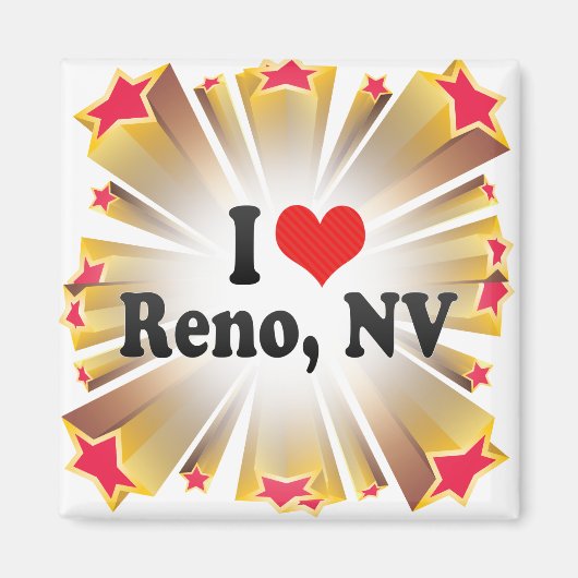 I Love Reno, NV マグネット (正面)