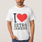 I love retro camera tシャツ (正面)