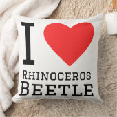 I love rhinoceros beetle クッション (ブランケット)
