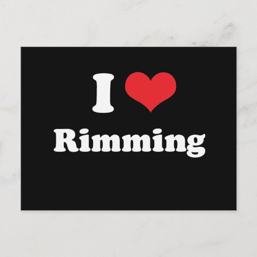 I LOVE RIMMING - .png ポストカード (正面)