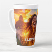 I LOVE RIO カフェラテマグ (左アングル)