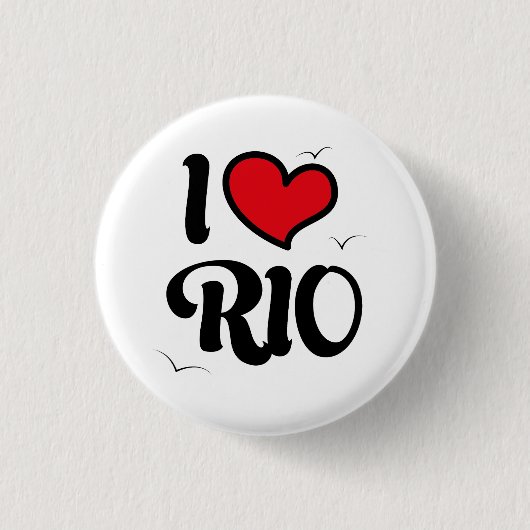 i love rio 缶バッジ (正面)