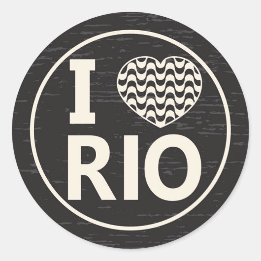 I love Rio de Janeiro ラウンドシール (正面)